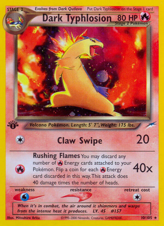 Dark Typhlosion | Neo Destiny | Neo | 10/105 | New Mint | Rare Holo