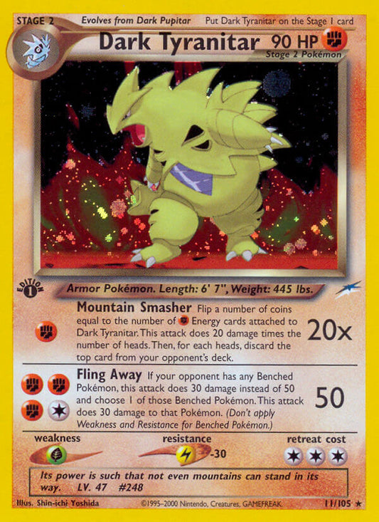 Dark Tyranitar | Neo Destiny | Neo | 11/105 | New Mint | Rare Holo