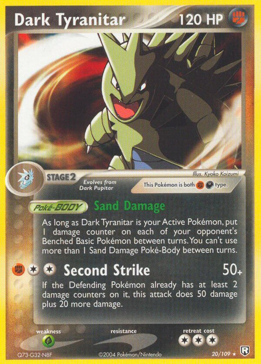 Dark Tyranitar | Team Rocket Returns | EX | 20/109 | New Mint | Rare