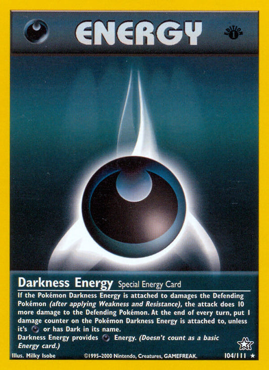 Darkness Energy | Neo Genesis | Neo | 104/111 | New Mint | Rare