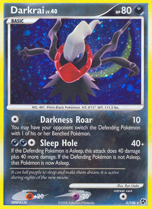 Darkrai | Great Encounters | Diamond & Pearl | 4/106 | New Mint | Rare Holo