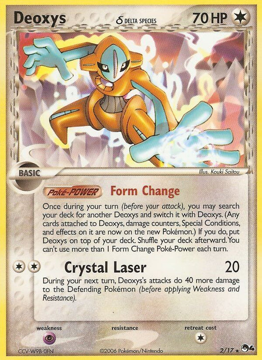 Deoxys | POP Series 4 | EX | 2/17 | New Mint | Rare