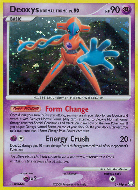 Deoxys Normal Forme | Legends Awakened | Diamond & Pearl | 1/146 | New Mint | Rare Holo