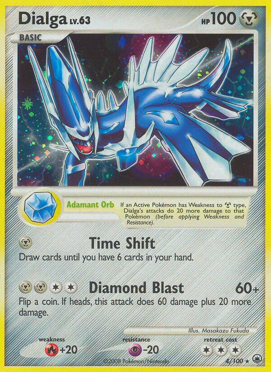 Dialga | Majestic Dawn | Diamond & Pearl | 4/100 | New Mint | Rare Holo