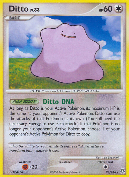 Ditto | Legends Awakened | Diamond & Pearl | 27/146 | New Mint | Rare