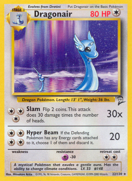 Dragonair | Base Set 2 | Classic | 22/130 | New Mint | Rare