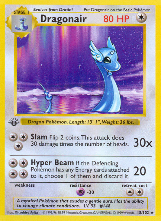 Dragonair | Base Set | Classic | 18/102 | New Mint | Rare