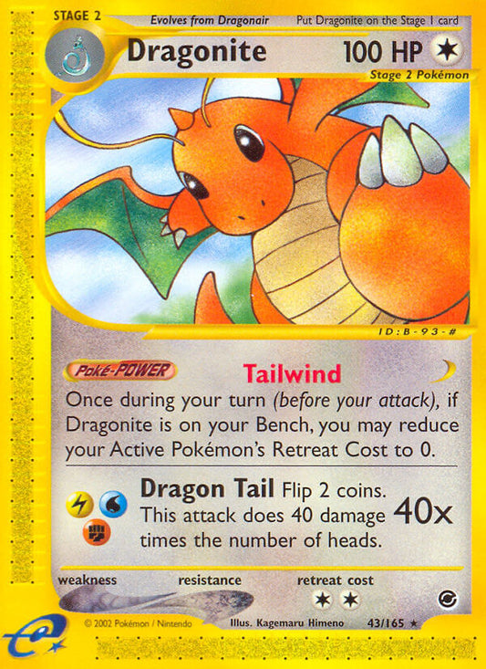 Dragonite | Expedition | E-Card | 43/165 | New Mint | Rare