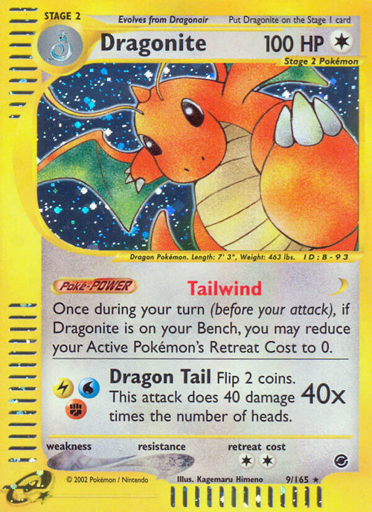 Dragonite | Expedition | E-Card | 9/165 | New Mint | Rare Holo