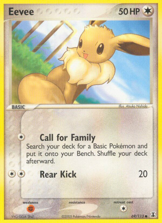 Eevee | Delta Species | EX | 69/113 | New Mint | Common