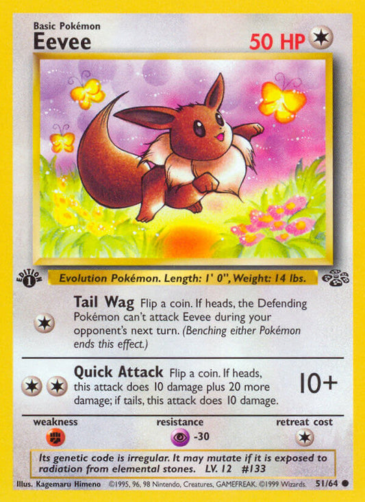 Eevee | Jungle | Classic | 51/64 | New Mint | Common