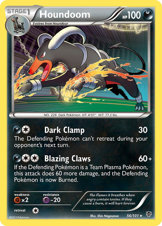 Houndoom | Plasma Blast | Black & White | 56/101 | New Mint | Rare Holo
