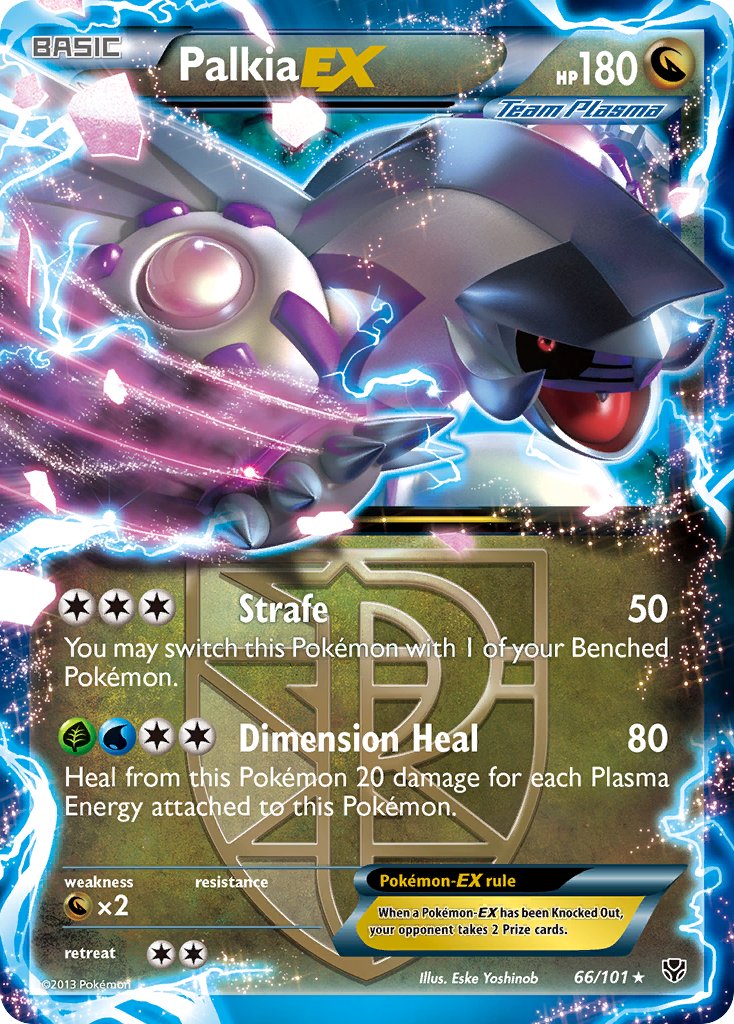 Palkia EX | Plasma Blast | Black & White | 66/101 | New Mint | Rare Holo EX