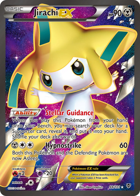 Jirachi EX | Plasma Blast | Black & White | 98/101 | New Mint | Ultra Rare