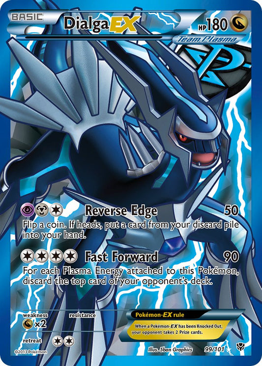 Dialga EX | Plasma Blast | Black & White | 99/101 | New Mint | Ultra Rare