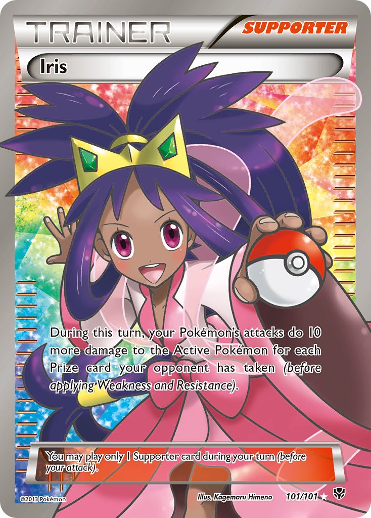 Iris | Plasma Blast | Black & White | 101/101 | New Mint | Ultra Rare