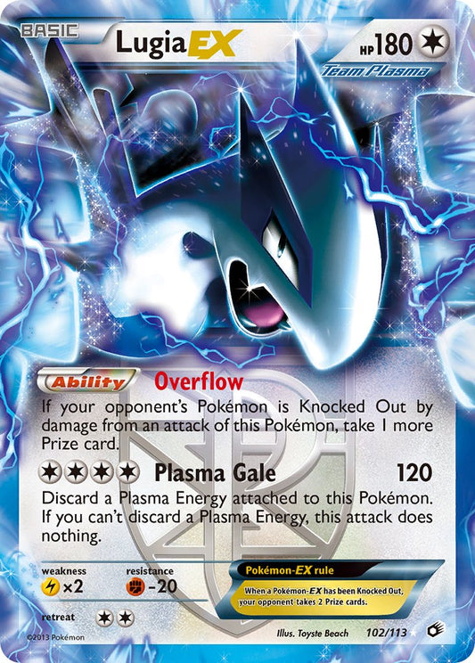 Lugia EX | Legendary Treasures | Black & White | 102/113 | New Mint | Rare Holo EX