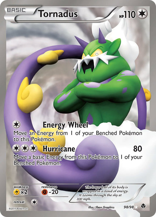Tornadus | Emerging Powers | Black & White | 98/98 | New Mint | Ultra Rare