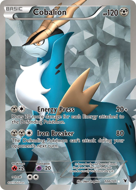 Cobalion | Noble Victories | Black & White | 100/101 | New Mint | Ultra Rare
