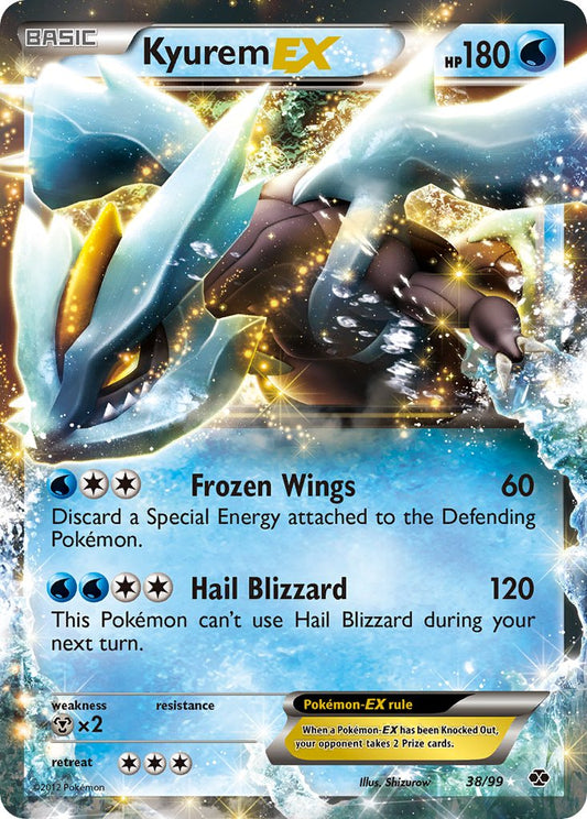 Kyurem EX | Next Destinies | Black & White | 38/99 | New Mint | Rare Holo EX