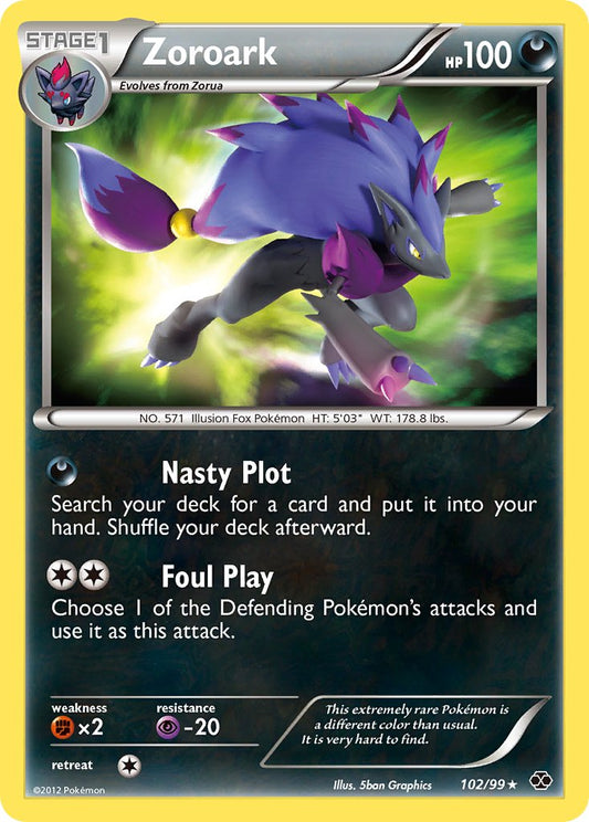 Zoroark | Next Destinies | Black & White | 102/99 | New Mint | Rare Secret