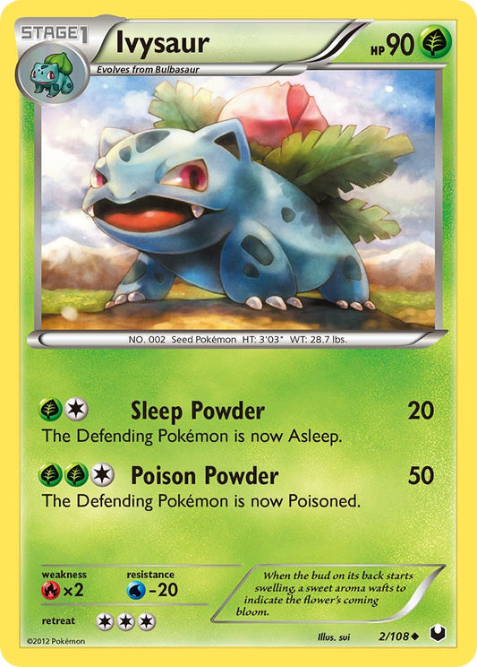 Ivysaur | Dark Explorers | Black & White | 2/108 | New Mint | Uncommon