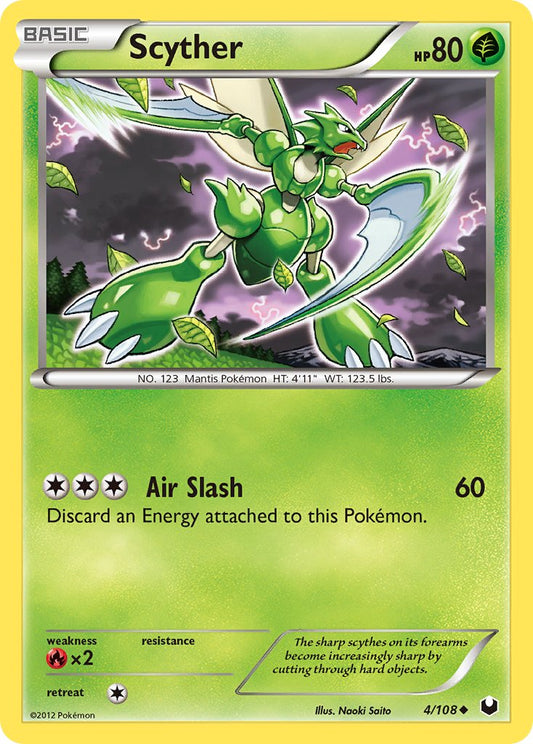 Scyther | Dark Explorers | Black & White | 4/108 | New Mint | Uncommon