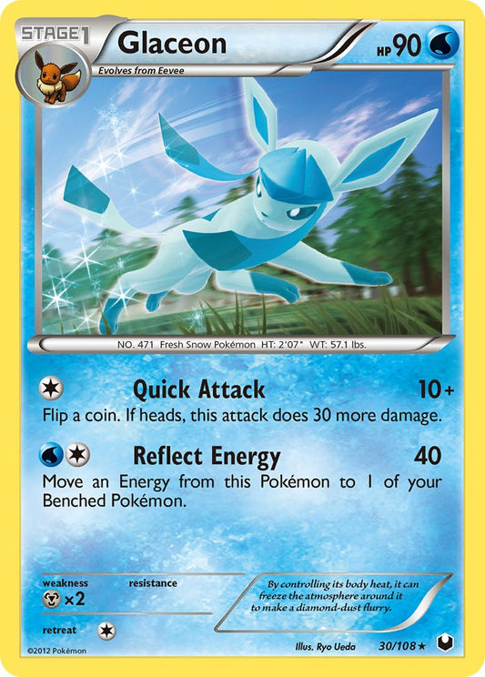 Glaceon | Dark Explorers | Black & White | 30/108 | New Mint | Rare