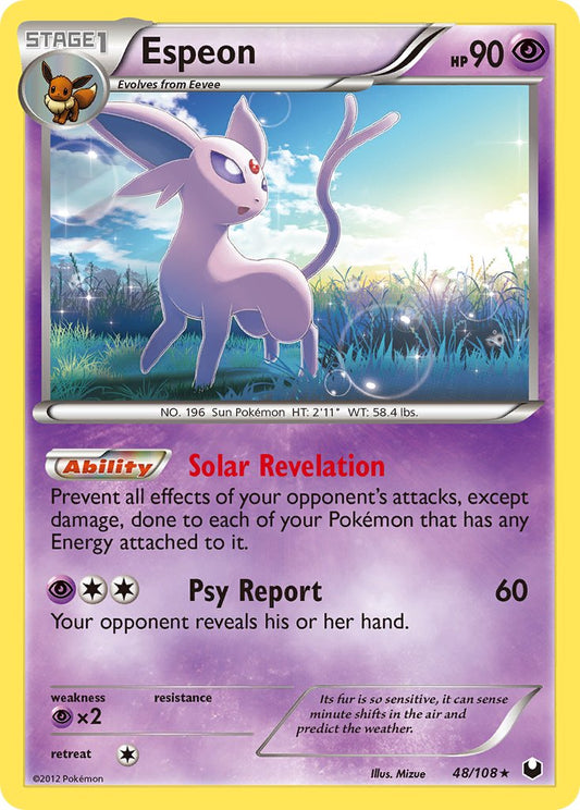 Espeon | Dark Explorers | Black & White | 48/108 | New Mint | Rare