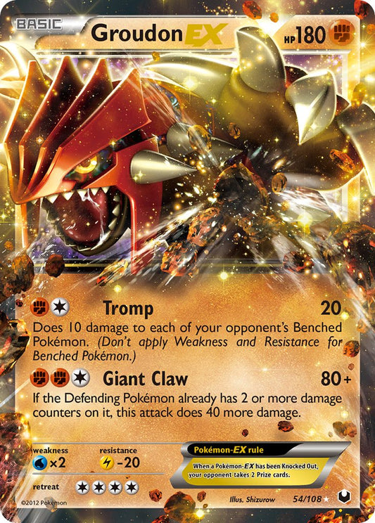 Groudon EX | Dark Explorers | Black & White | 54/108 | New Mint | Rare Holo EX