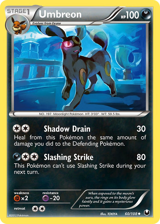 Umbreon | Dark Explorers | Black & White | 60/108 | New Mint | Uncommon