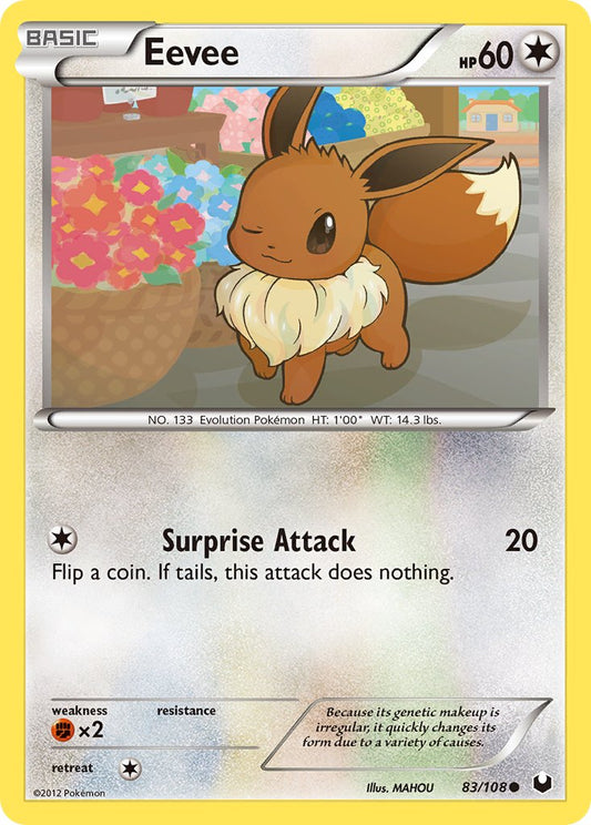 Eevee | Dark Explorers | Black & White | 83/108 | New Mint | Common