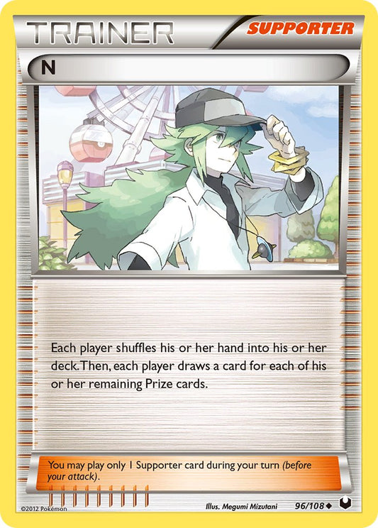 N | Dark Explorers | Black & White | 96/108 | New Mint | Uncommon