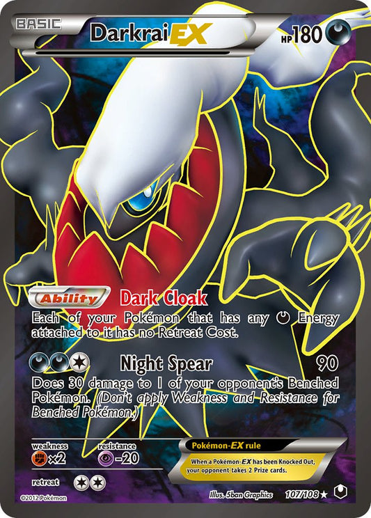 Darkrai EX | Dark Explorers | Black & White | 107/108 | New Mint | Ultra Rare