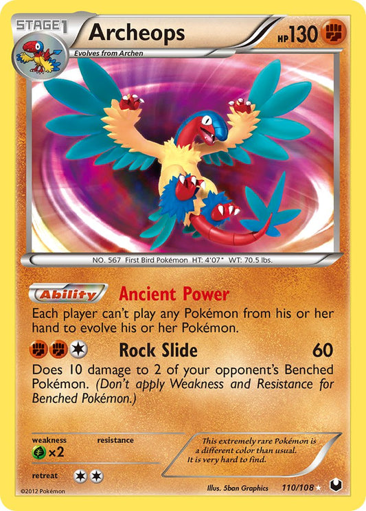 Archeops | Dark Explorers | Black & White | 110/108 | New Mint | Rare Secret