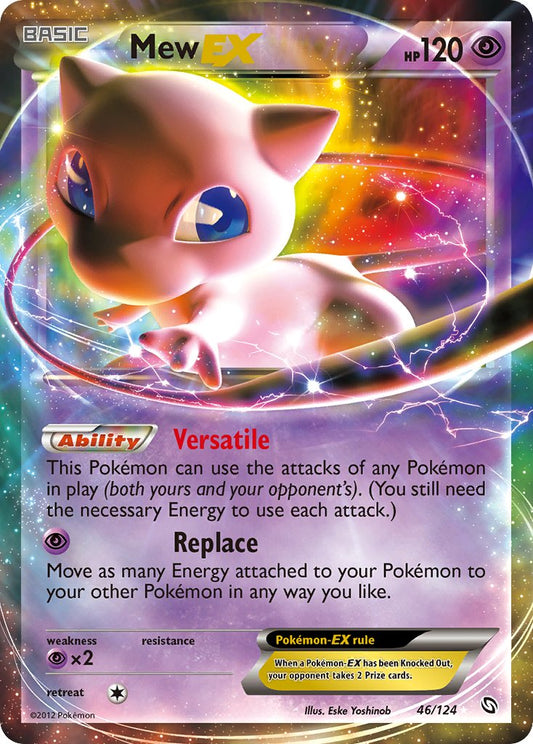 Mew EX | Dragons Exalted | Black & White | 46/124 | New Mint | Rare Holo EX