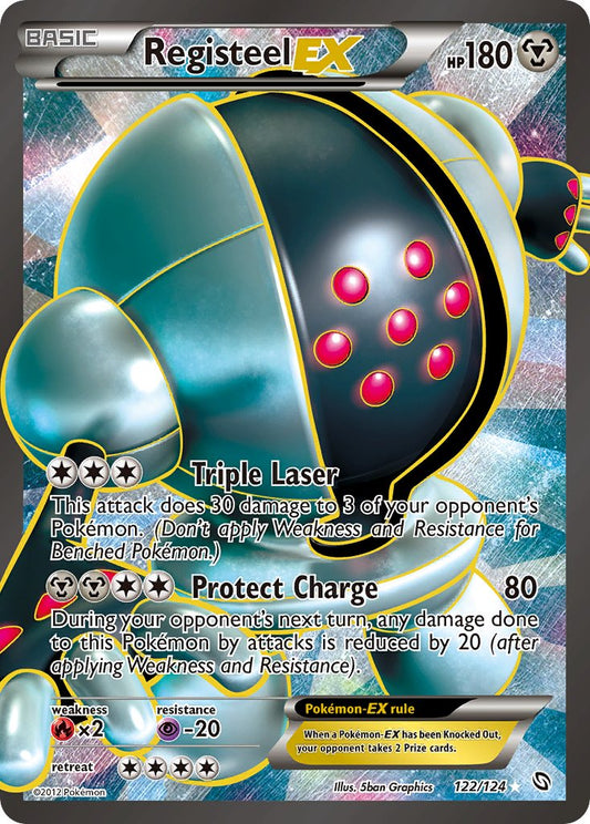 Registeel EX | Dragons Exalted | Black & White | 122/124 | New Mint | Ultra Rare