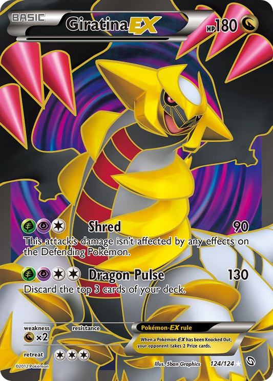 Giratina EX | Dragons Exalted | Black & White | 124/124 | New Mint | Ultra Rare