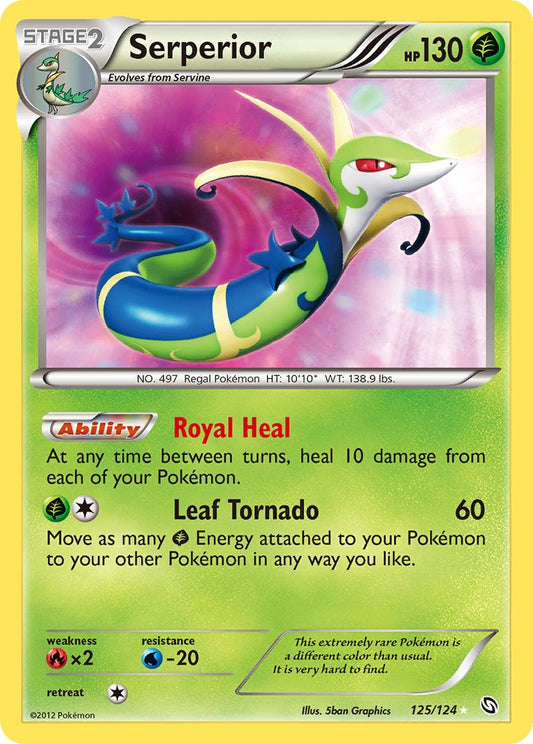 Serperior | Dragons Exalted | Black & White | 125/124 | New Mint | Rare Secret