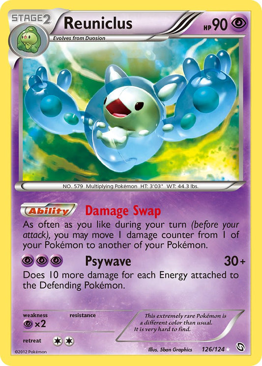 Reuniclus | Dragons Exalted | Black & White | 126/124 | New Mint | Rare Secret
