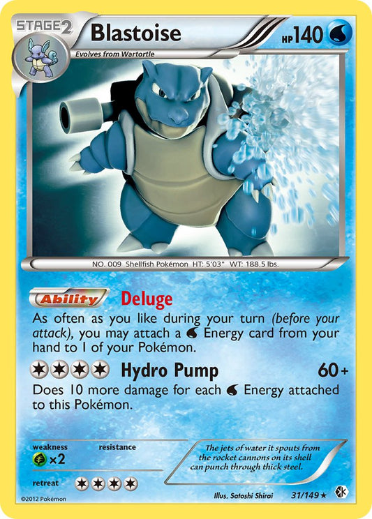 Blastoise | Boundaries Crossed | Black & White | 31/149 | New Mint | Rare Holo