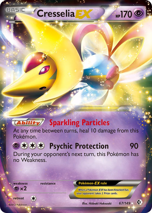 Cresselia EX | Boundaries Crossed | Black & White | 67/149 | New Mint | Rare Holo EX