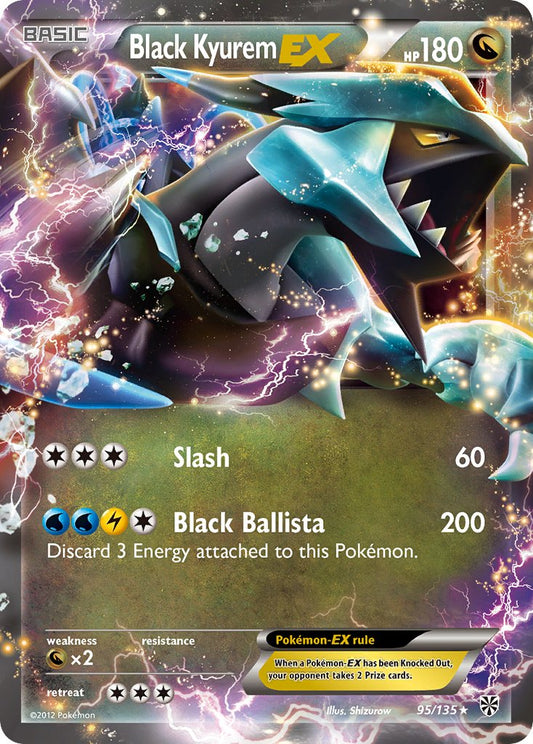 Black Kyurem EX | Plasma Storm | Black & White | 95/135 | New Mint | Rare Holo EX