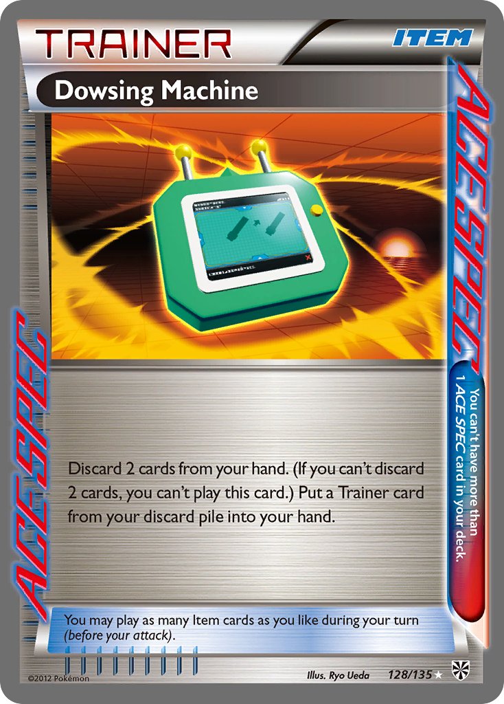 Dowsing Machine | Plasma Storm | Black & White | 128/135 | New Mint | ACE SPEC Rare