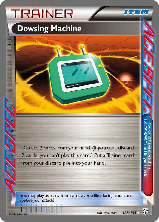 Dowsing Machine | Plasma Storm | Black & White | 128/135 | New Mint | ACE SPEC Rare