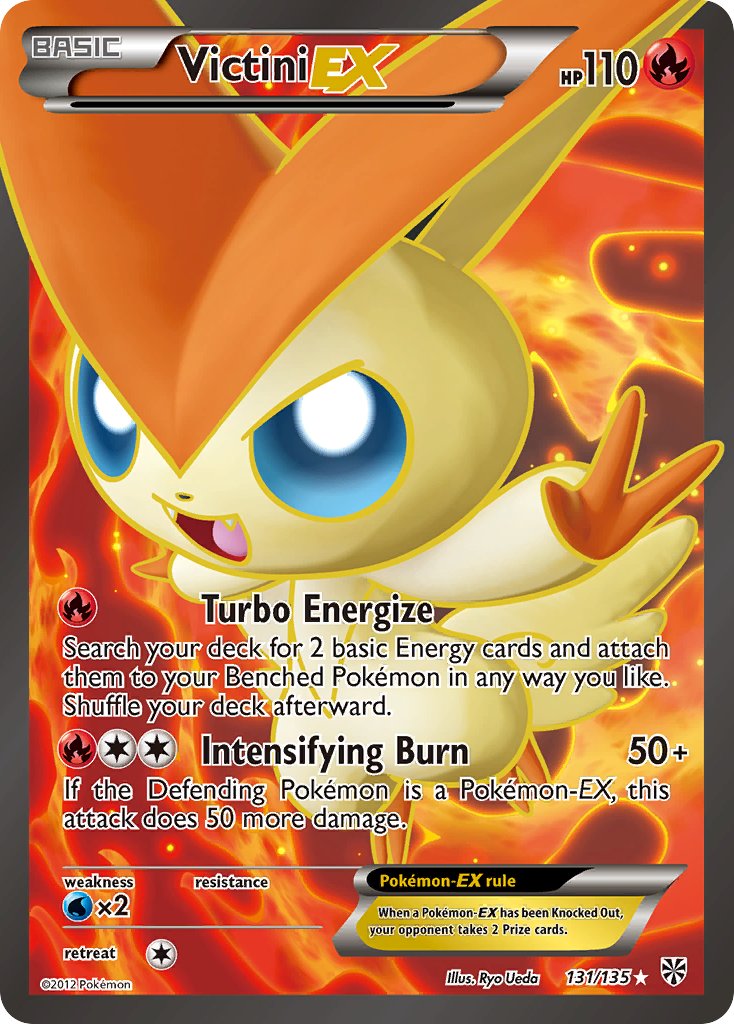 Victini EX | Plasma Storm | Black & White | 131/135 | New Mint | Ultra Rare