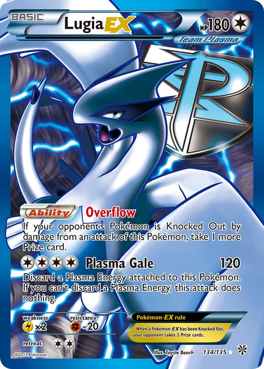 Lugia EX | Plasma Storm | Black & White | 134/135 | New Mint | Ultra Rare