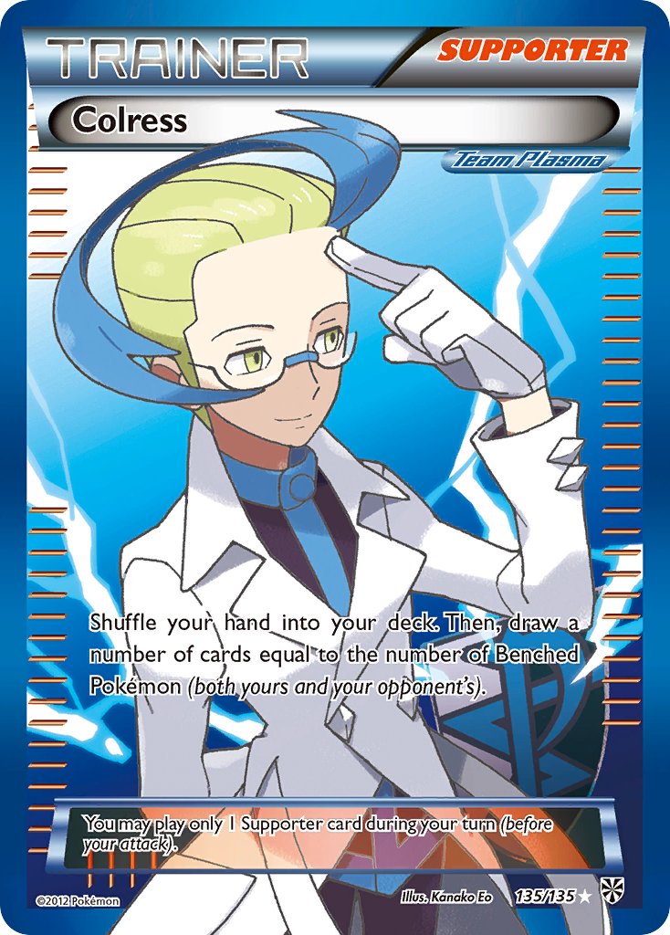 Colress | Plasma Storm | Black & White | 135/135 | New Mint | Ultra Rare