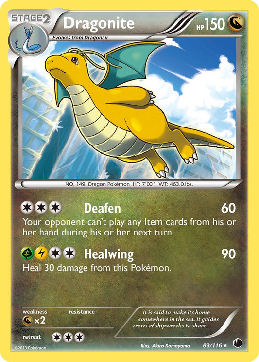 Dragonite | Plasma Freeze | Black & White | 83/116 | New Mint | Rare Holo