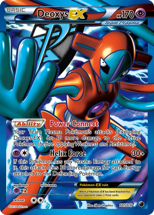 Deoxys EX | Plasma Freeze | Black & White | 111/116 | New Mint | Ultra Rare
